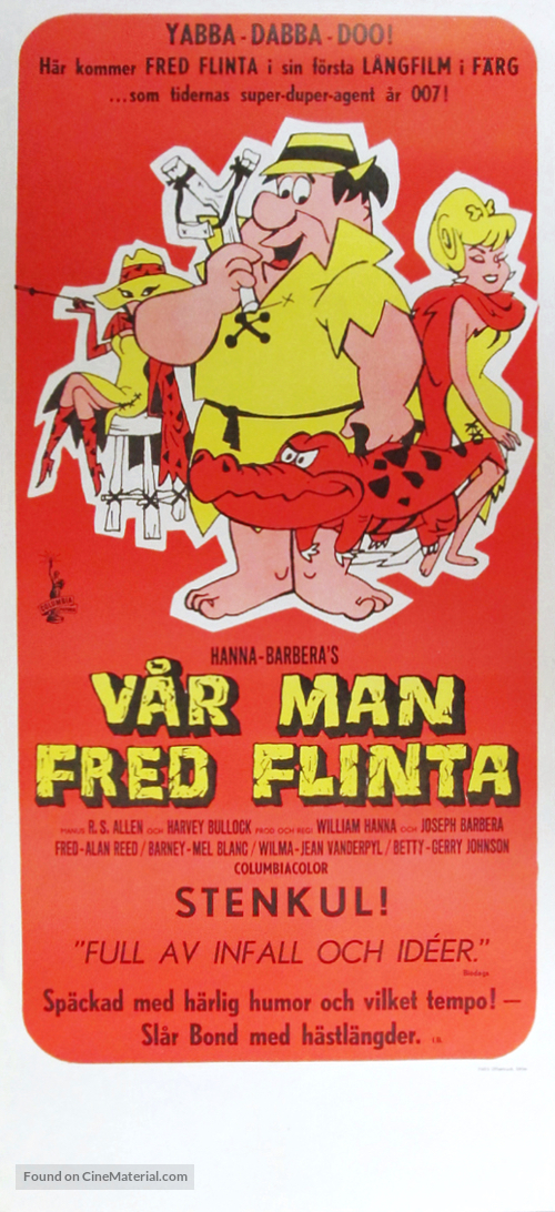 The Man Called Flintstone - Swedish Movie Poster