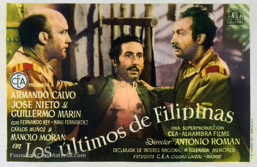 Los &uacute;ltimos de Filipinas - Spanish Movie Poster