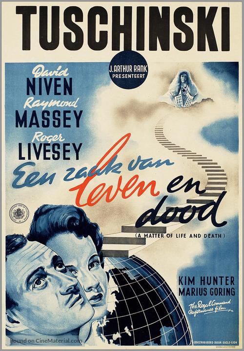 A Matter Of Life And Death 1946 Dutch Movie Poster