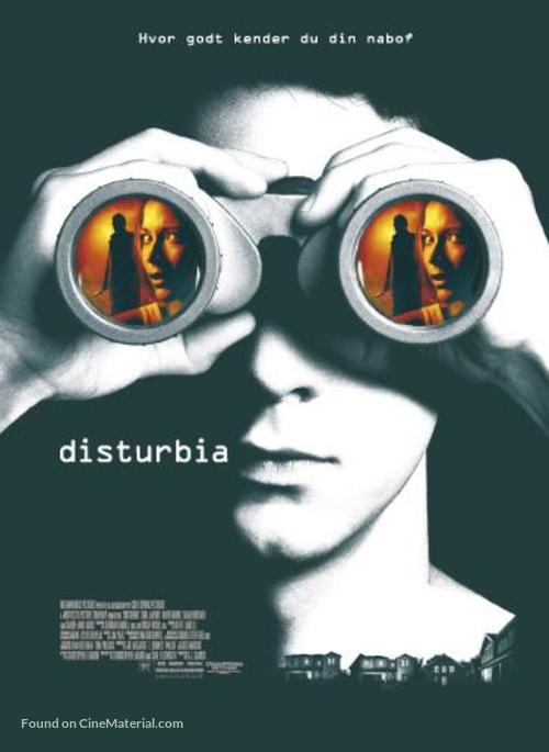 Disturbia - Danish Movie Poster