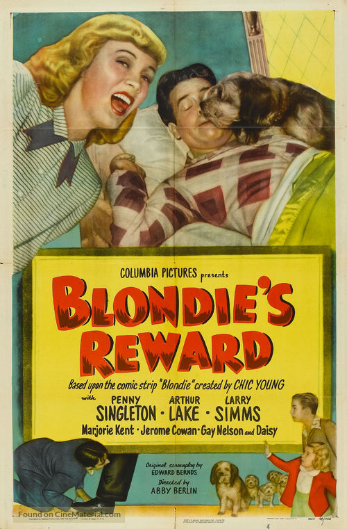 Blondie&#039;s Reward - Movie Poster