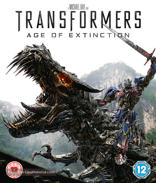 Transformers: Age of Extinction - British Blu-Ray movie cover