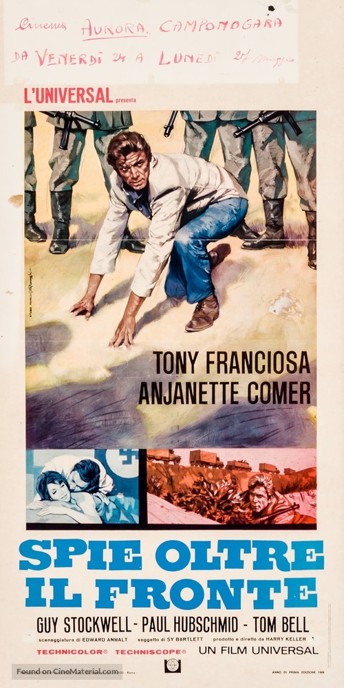 In Enemy Country - Italian Movie Poster
