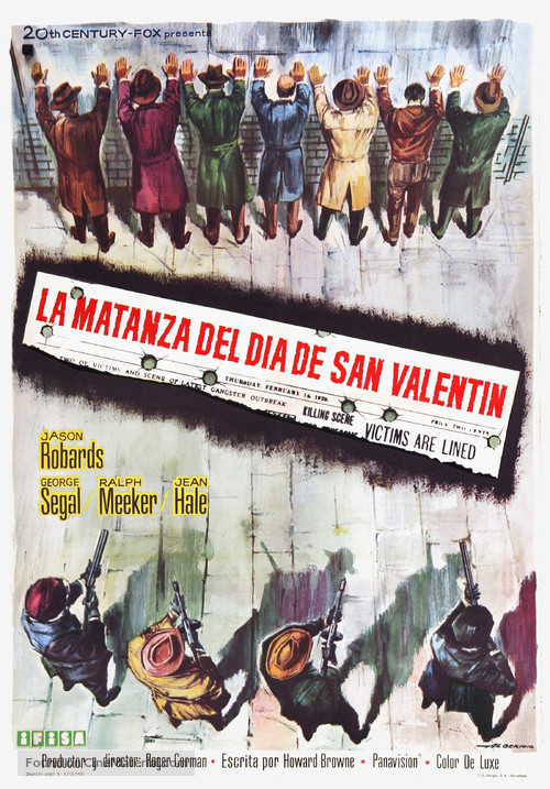 The St. Valentine&#039;s Day Massacre - Spanish Movie Poster