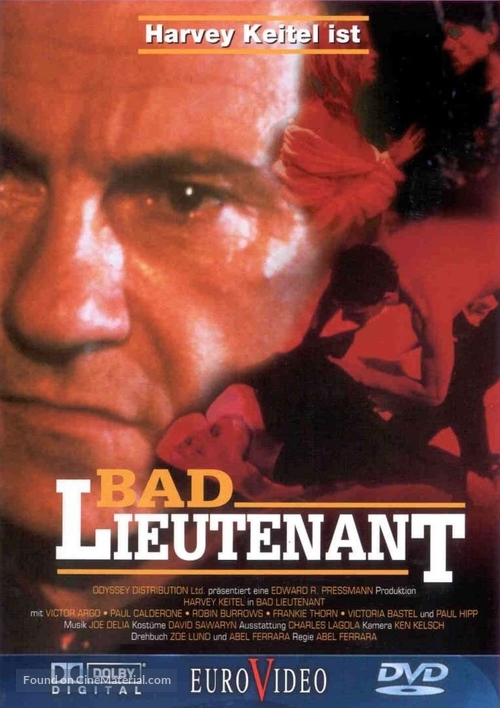 Bad Lieutenant - German Movie Cover