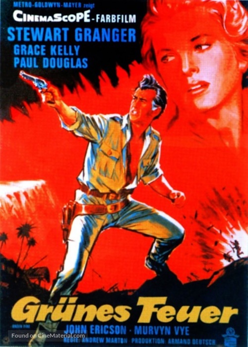 Green Fire - German Movie Poster