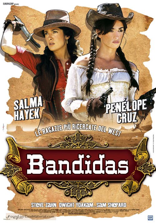Bandidas - Italian Theatrical movie poster