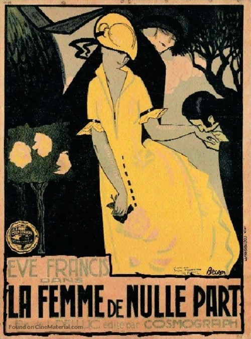 La femme de nulle part - French Movie Poster