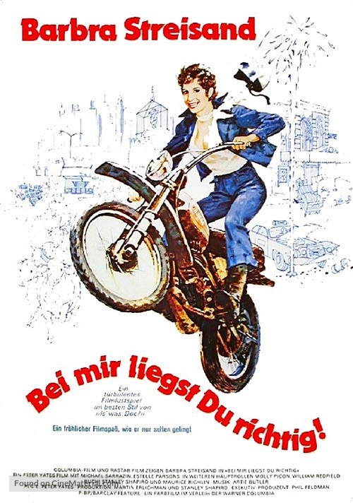 For Pete&#039;s Sake - German Movie Poster