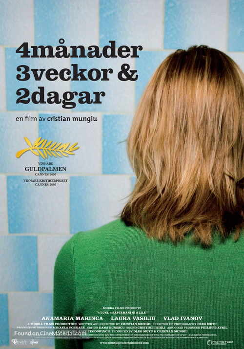 4 luni, 3 saptamini si 2 zile - Swedish Movie Poster
