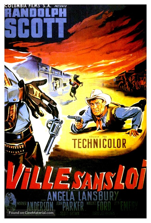 A Lawless Street - French Movie Poster