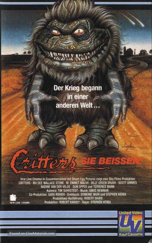 Critters - German VHS movie cover