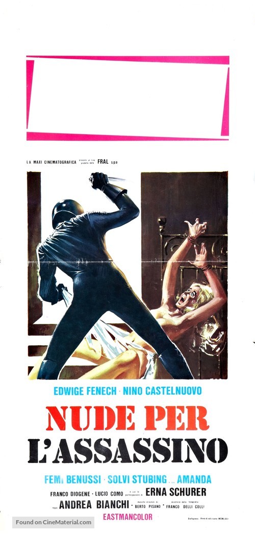 Nude per l&#039;assassino - Italian Movie Poster