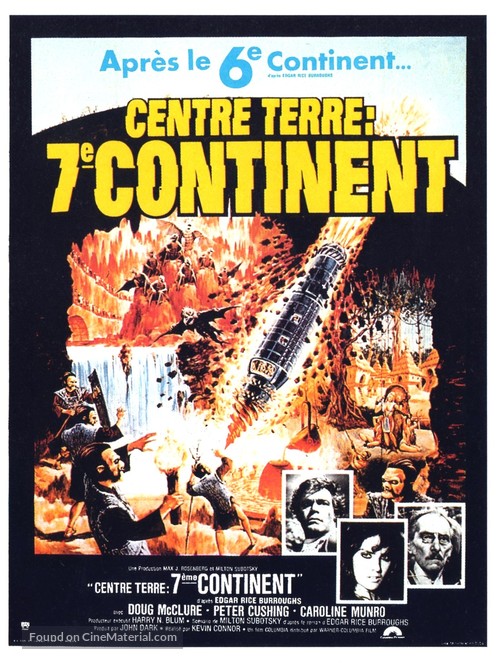 At the Earth&#039;s Core - French Movie Poster