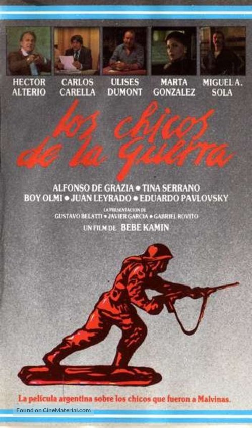 Los chicos de la guerra - Argentinian VHS movie cover