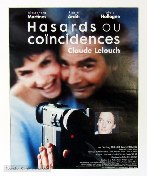 Hasards ou co&iuml;ncidences - Belgian Movie Poster