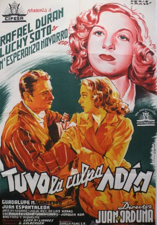 Tuvo la culpa Ad&aacute;n - Spanish Movie Poster