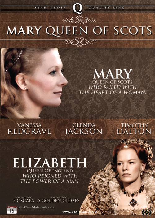 Mary, Queen of Scots - Norwegian DVD movie cover