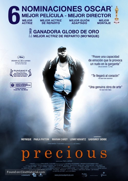 Precious: Based on the Novel Push by Sapphire - Spanish Movie Poster