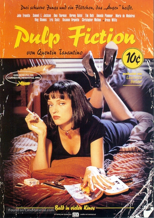 Pulp Fiction - German Movie Poster
