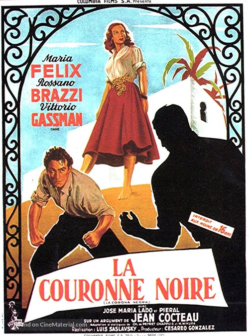 La corona negra - French Movie Poster