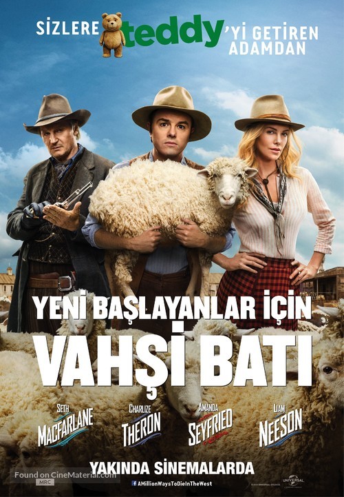 A Million Ways to Die in the West - Turkish Movie Poster