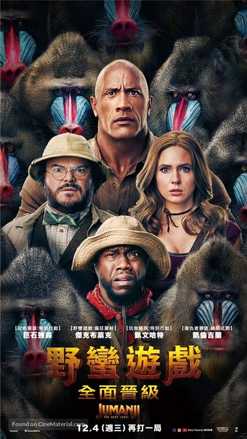 Jumanji: The Next Level - Taiwanese Movie Poster