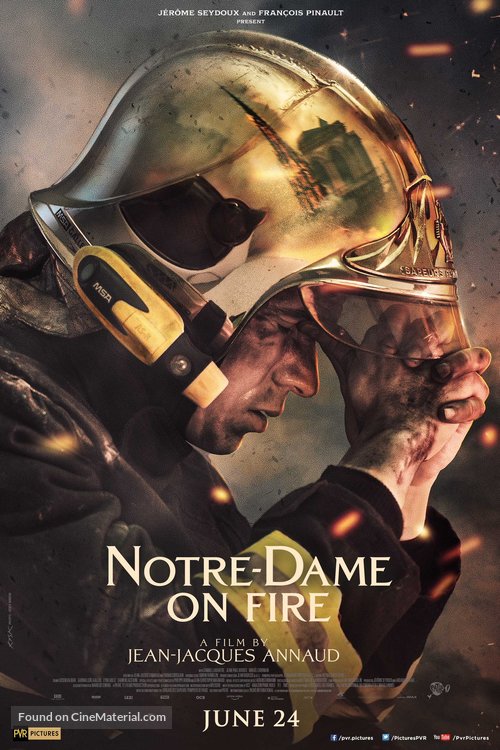 Notre-Dame br&ucirc;le - Indian Movie Poster