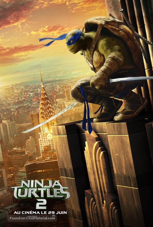 Teenage Mutant Ninja Turtles: Out of the Shadows - French Movie Poster