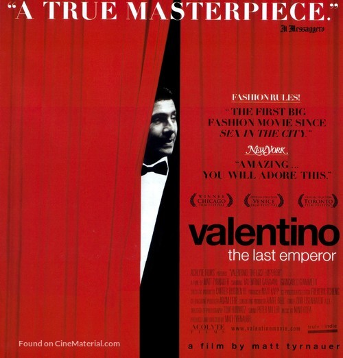 Valentino: The Last Emperor - Movie Poster