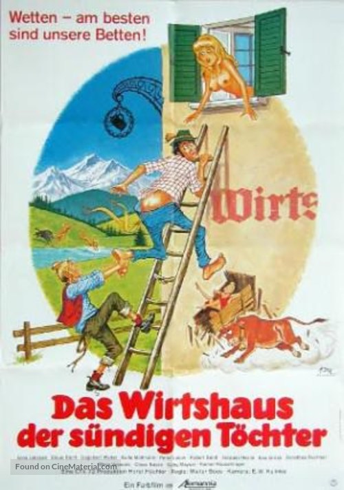 Das Wirtshaus der s&uuml;ndigen T&ouml;chter - German Movie Poster