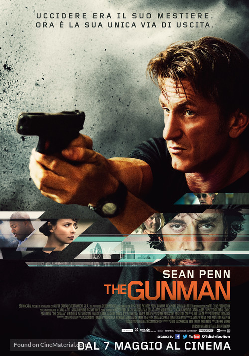 The Gunman - Italian Movie Poster