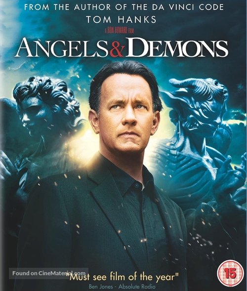 Angels &amp; Demons - British Blu-Ray movie cover