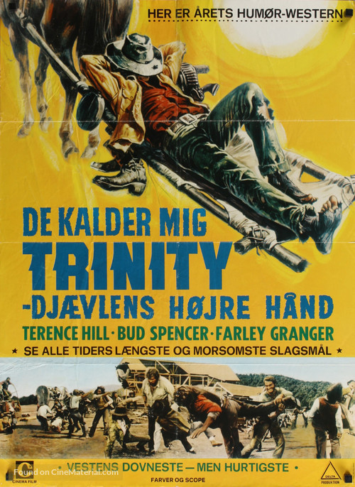 Lo chiamavano Trinit&agrave; - Danish Movie Poster