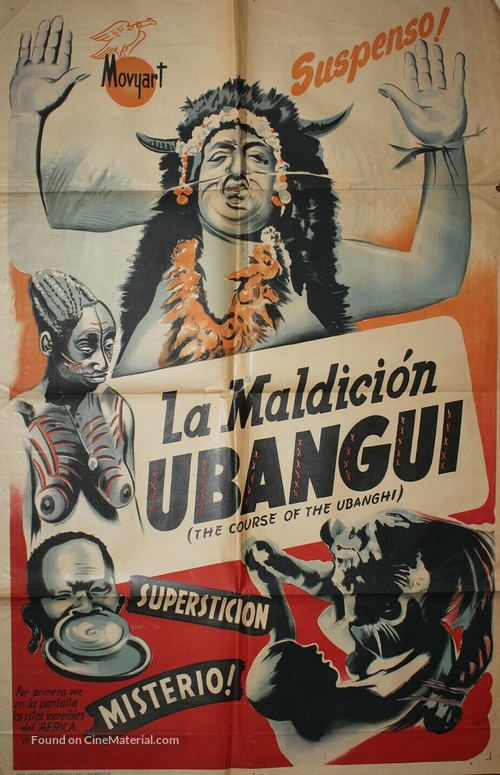 Curse of the Ubangi - Argentinian Movie Poster