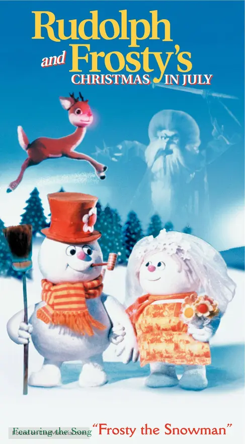 Rudolph and Frosty's Christmas in July (1979) vhs movie cover Frosty And Rudolph Christmas In July