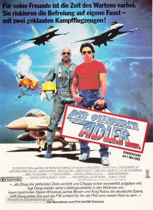 Iron Eagle - German Movie Poster
