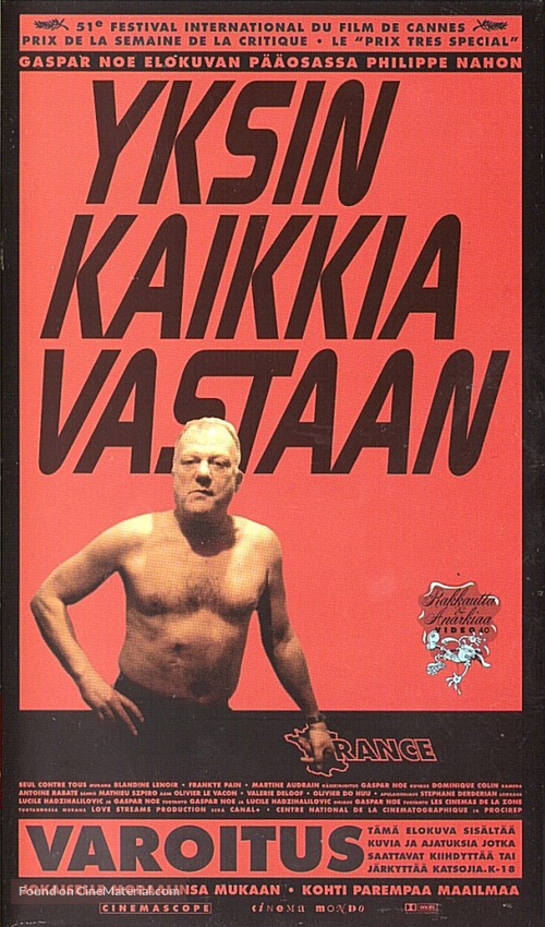 Seul contre tous - Finnish VHS movie cover