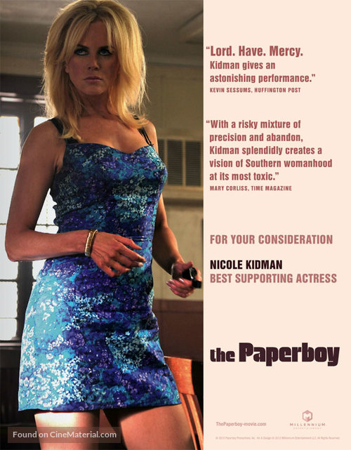 The Paperboy - For your consideration movie poster