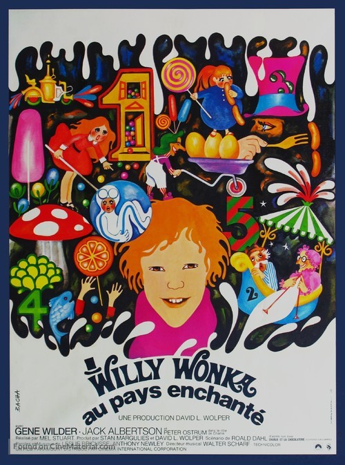 Willy Wonka &amp; the Chocolate Factory - French Movie Poster