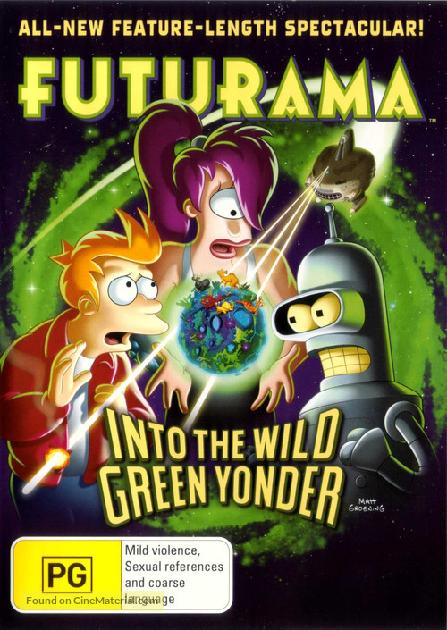 Futurama: Into the Wild Green Yonder - Australian DVD movie cover