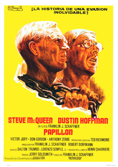 Papillon - Spanish Movie Poster