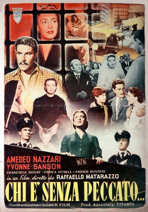 Chi &egrave; senza peccato.... - Italian Movie Poster