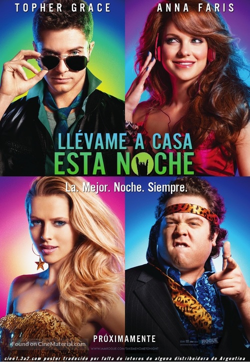 Take Me Home Tonight - Argentinian Movie Poster