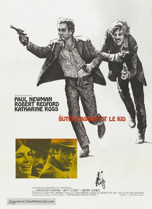 Butch Cassidy and the Sundance Kid - French Movie Poster