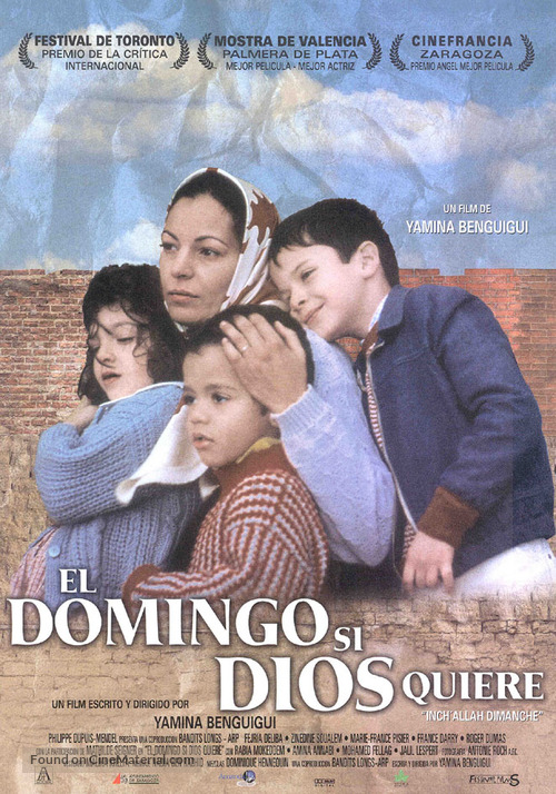 Inch&#039;Allah dimanche - Spanish Theatrical movie poster