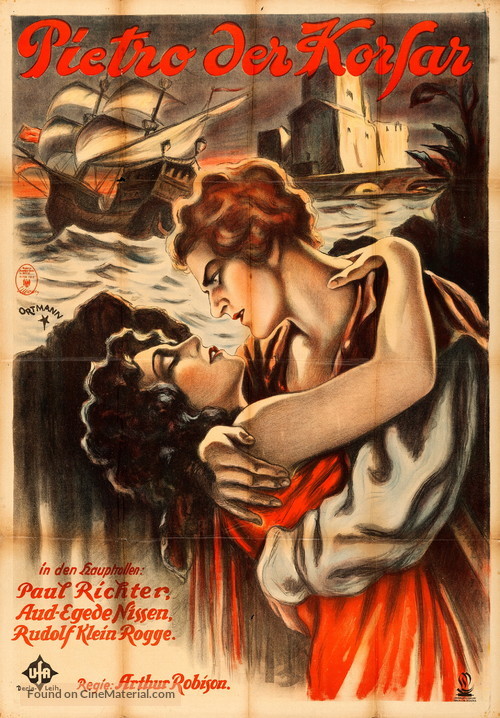 Pietro der Korsar - German Movie Poster