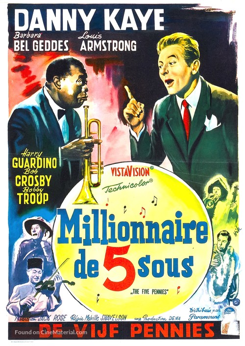The Five Pennies - Belgian Movie Poster