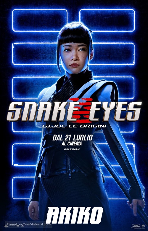Snake Eyes: G.I. Joe Origins - Italian Movie Poster