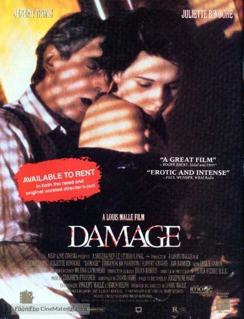 Damage - Movie Poster
